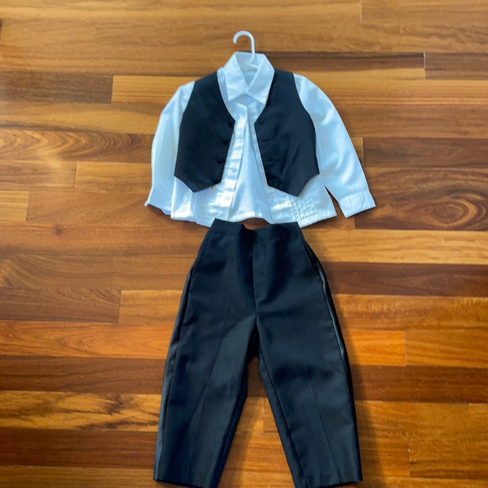 Little boy tuxedo without jacket
